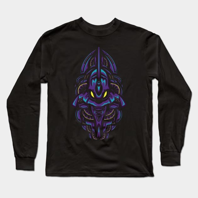 01 Angel Robot Long Sleeve T-Shirt by petterart